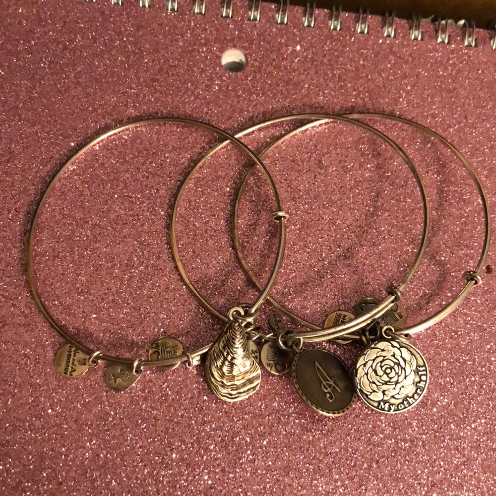 Alex  & Ani silver bracelets